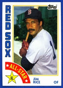 5 Karten Lot Jim Rice Boston Red Sox Hall of Famer 1979,84,85,87 - Bild 1 von 10