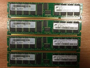 IBM 4445 4GB (4x 1024MB) 208-Pin 266MHz DDR1 SDRAM DIMMs 00P5769 12R8614 30D3 - Picture 1 of 1