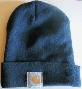 Carhartt Stocking Cap Strickmütze Beanie Dark Navy Blau A18 NVY - Bild 1 von 3