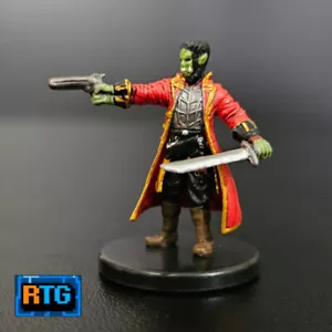 Miniatura Pathfinder - Tsadok Goldtooth #21 - Compatible con D&D - Pirata medio orco - Imagen 1 de 3