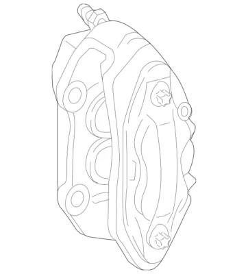 Pinza de freno de disco derecha original Mercedes Benz G500 G550 2009-2018 OE 0044207083 Foto 1 de 3