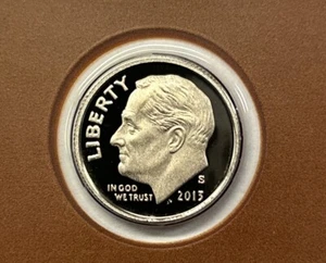 Moneda de diez centavos Roosevelt 2013 S revestida a prueba de juego de prueba con envío gratuito - Imagen 1 de 2