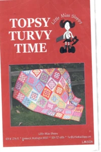 Trapunta vintage 2003 modello "Topsy Turvy Time" pila e taglio - Foto 1 di 2