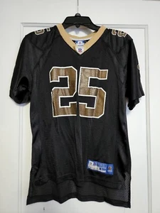 NFL Equipment New Orleans Saints Reggie Bush #25 Reebok Jersey YouthL Black Gold - Picture 1 of 9