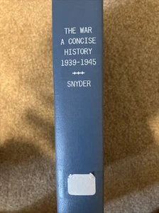 Der Krieg - Eine prägnante Geschichte 1939-1945 Louis L Snyder Ex Library Hardcover 1960 - Bild 1 von 7