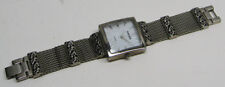 Chunky CHICO'S Silver Tone Mesh Bracelet Style Ladies QUARTZ Wrist Watch CH-402