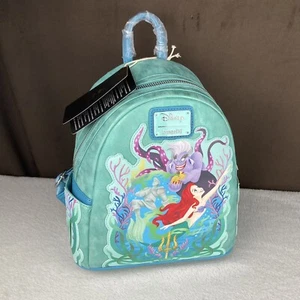 NEU mit Etikett! Loungefly Disney Prinzessin kleine Meerjungfrau Arielle Ursula Mini Rucksack - Bild 1 von 11