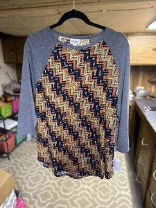 Neu mit Etikett LuLaRoe - große randy graue Ärmel - mehrfarbig - Bild 1 von 3