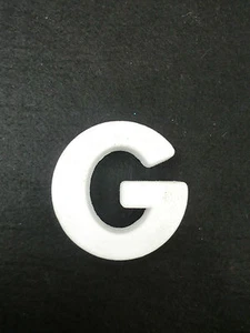 LETTERE LETTERA ALFABETO ALFABETI CIFRA CIFRE POLISTIROLO DA DECORARE "G" - Picture 1 of 1