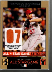 B5148- 2007 Topps Update All-Star Stitches # Fr Francisco Rodriguez - Nm-Mt - Bild 1 von 2