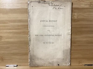 1848 Report Of The Executive Ctte. Of NY Historical Society - Prosper Wetmore - Picture 1 of 7