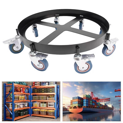 55-галлонный барабан Dolly Barrel Dolly Carts барабан Dolly с 8 колесами сталь Q235 - Изображение 1 из 4