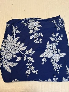 Restoration Hardware Duvet Cover Blue White Floral Full/Queen Bedding Italy - Picture 1 of 13