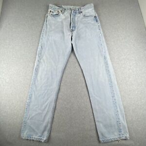 Vintage Levis 501 Jeans Womens  30x30 (Fits 28x29) Blue Light Wash Button Fly
