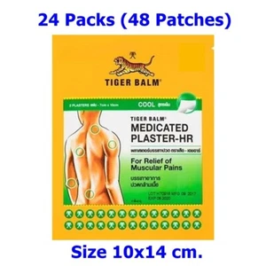 24x AC Tiger Balm Plastered-RD Large Patch Cool Relief Muscle Pain Neck Back Men - Picture 1 of 13