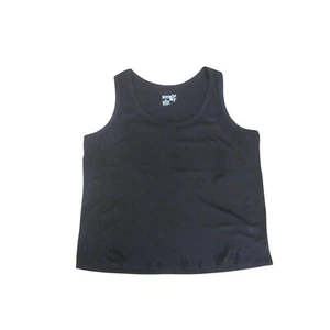 NWT TERRA & SKY Black Soot Scoop Neck Ribbed Tank Top Sz 3X (24/26) - Picture 1 of 3
