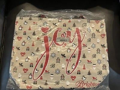 Brighton Handbag/Jewelry Company- Brand New Christmas “ Tote Bag”-Silvery Thread - Image 1 of 4