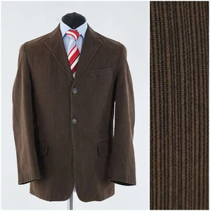 Mens Travel Sport Coat 42S US Size ANGELO LITRICO Striped Cotton Blazer Jacket - Picture 1 of 12