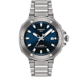 New Tissot T-RACE 41mm Powermatic 80 Blue Dial Men's Watch T1418071104100 - Picture 1 of 4