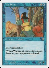 Wu Scout Portal Three Kingdoms NM Blue Common MAGIC GATHERING CARD ABUGames