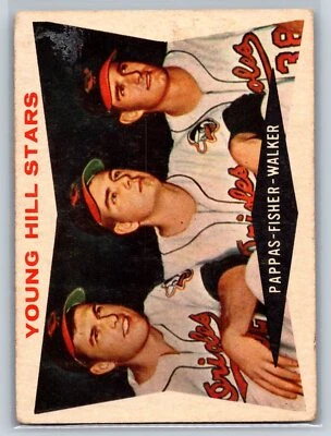 1960 Topps #399b Young Hill Stars Pappas/Fisher/Walker - Image 1 of 2