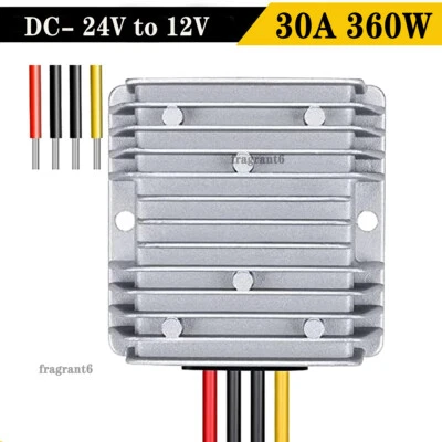 Converter DC 24V Step Down to DC 12V 30A 360W Waterproof Reducer Transformer - Image 1 of 4