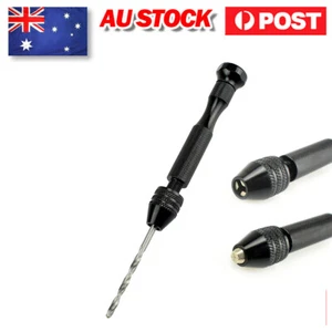 Mini Portable Hand Drill Twist Jewelry Maker Hobby Crafts Hole Tool Set AU STOCK - Picture 1 of 10