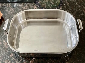 Kirkland Stainless Steel Roaster Baking Pan 16” 14” 3” - Picture 1 of 4