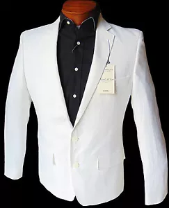 Blazer giacca lino uomo MURANO bianco due bottoni (extra large) XL NUOVO CON ETICHETTE NUOVO WoW! - Foto 1 di 4