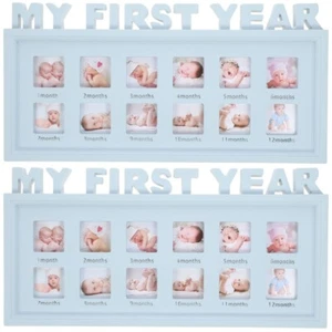 Neugeborenen Baby Rahmen Meinem Ersten Jahr Bilderrahmen Collage Rahmen Für Baby - Bild 1 von 12
