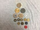 Vintage Lot Tokens, Wooden Nickels & Other Coins