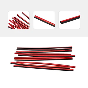 10 Car Interior Accessories Red Air Conditioner Air Outlet Exit Decoration Strip - Picture 1 of 15
