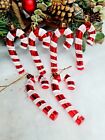 Shatter Proof 10cm Candy Cane Stick Christmas Tree Decoration Baubles New X6.