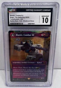 Blaster, Combat DJ Shattered Glass FOIL MTG Universe Beyond: CGC 10 TOP POP WOW! - Picture 1 of 2