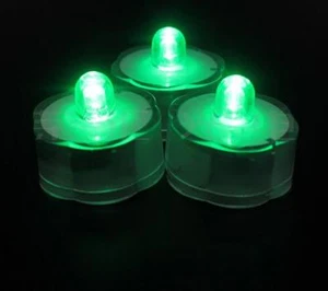 Flower Shape Led Submersible Floral Lights / FloraLytes 12 Pieces -Green - Picture 1 of 2