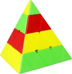 4x4 Pyramid Stickerless Magic Cube Pyraminx Speed Cube - Picture 1 of 1