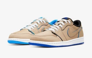 Nike SB Air Jordan 1 2019 Retro Low QS TAGLIA 9 Lance Mountain Desert Ore CJ7891-200 - Foto 1 di 6