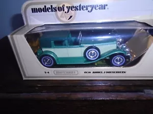 Matchbox Die Cast Model of a 1930 Model J Duesenberg Mint and Boxed. - Picture 1 of 12