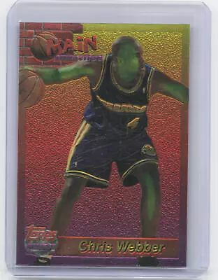 1993-94 Finest #9 Chris Webber Main Attraction - Image 1 of 2