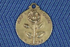 Medalla Virgen de Fátima y Rosa de Oro. 1965 Medal Virgin of Fatima Golden Rose - Imagen 1 de 8
