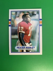 1989 Topps Dexter Manley #262 Washington Redskins - Picture 1 of 2