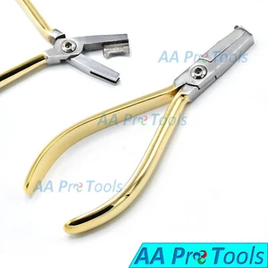 Gold Plated Orthodontic Pliers: Ligature Forming Pliers Dental Instruments DP-19 - Picture 1 of 3