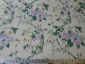 Tela de algodón floral púrpura rosa brezo Sandown & Bourne - Imagen 1 de 9