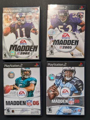 Lote Madden NFL Playstation 2 - Madden 2002, 2005, 2006, 2008, probado en caja original Foto 1 de 4