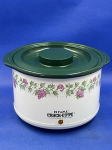 Vintage Rival Crock-ETTE 3205 Slow Cooker 1 Quart Crock Pot Stoneware - Picture 1 of 7