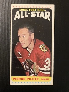 1964-65 Topps Hockey Set Break #109 Pierre Pilote All Star Chicago Blackhawks! - Picture 1 of 2