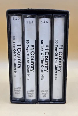 VTG 70's RARE Columbia House 60 TOP OF THE CHARTS Country Hits (4 Cassette Set) - Image 1 of 4