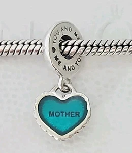 Genuine Pandora Bracelet Charm - Piece Of My Heart Mother Dangle Charm S925 ALE - Picture 1 of 5