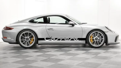 Juego de calcomanías gráficas laterales a rayas clásicas Porsche 911 2012-2019 991 Classic Carrera personalizadas Foto 1 de 4
