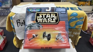 NIB 1996 VIII STAR WARS MICRO MACHINES SPEEDER BIKE TIE STARFIGHTER TYDIRIUM - Picture 1 of 5
